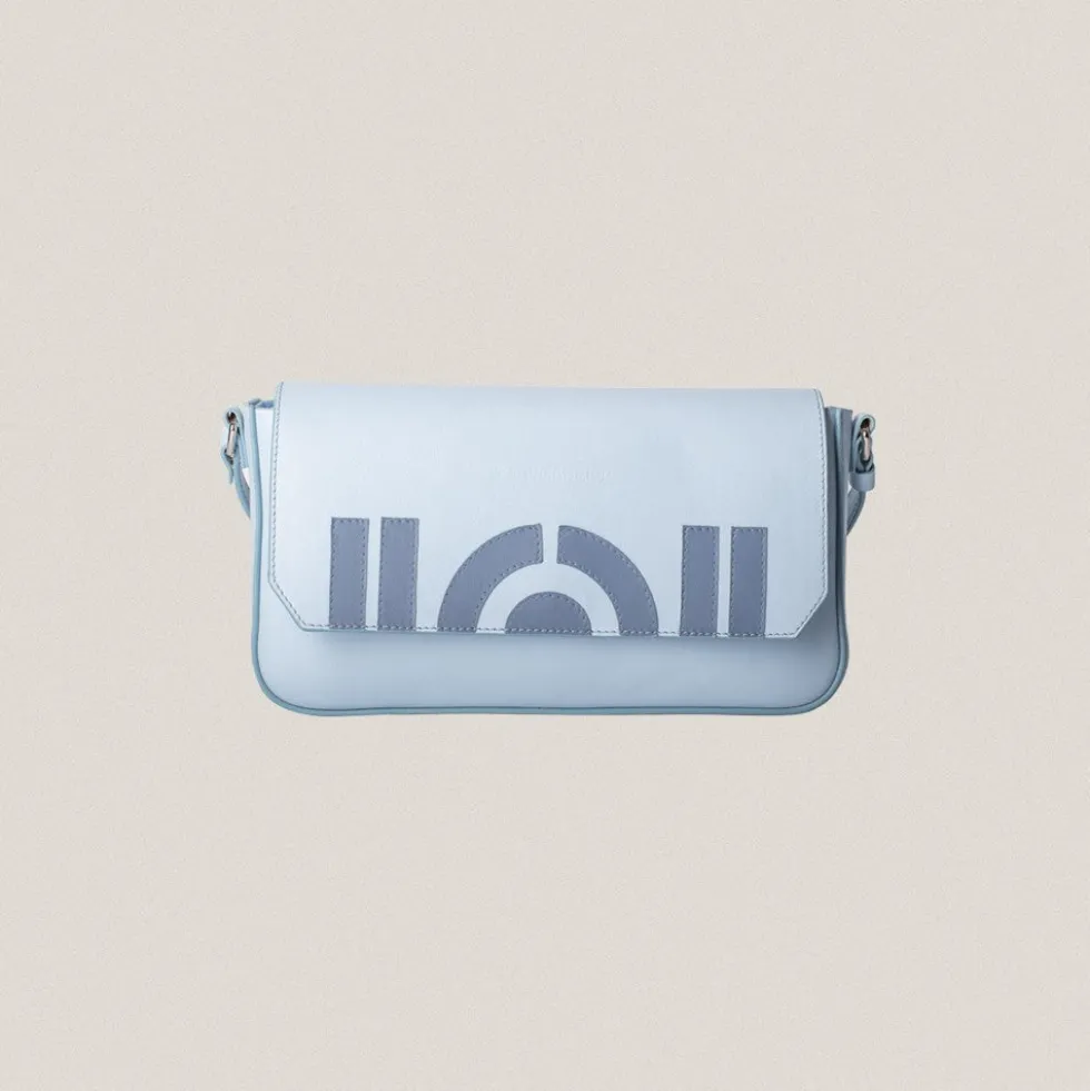 Bolso Baguette N 8 Celeste