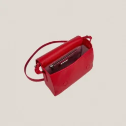 Bolso Solapa S Galos Rojo