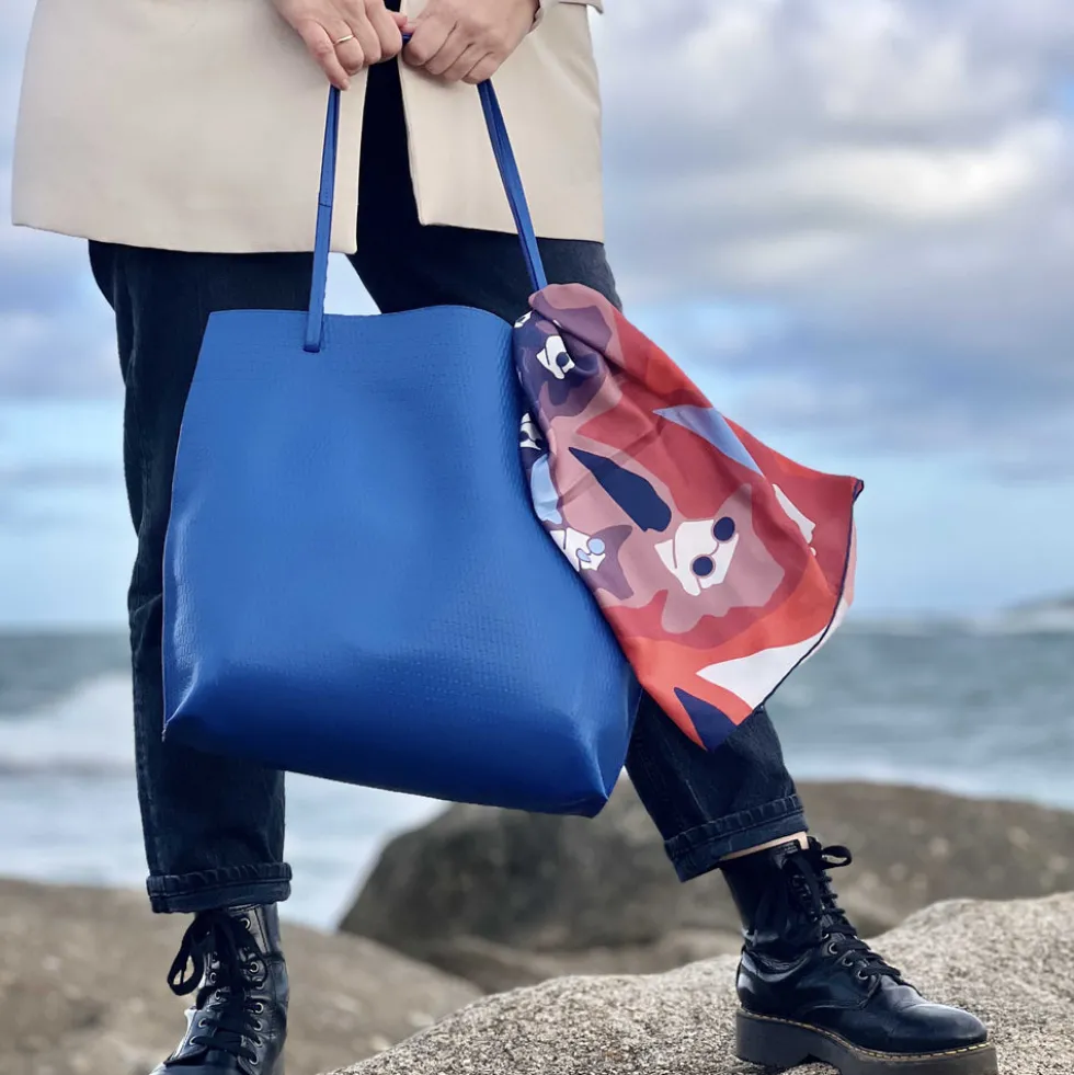 Bolso Tote Granadínico Azul