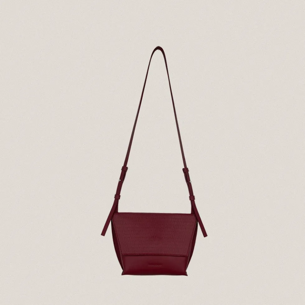 Bolso Trapecio S Grandínico Rojo