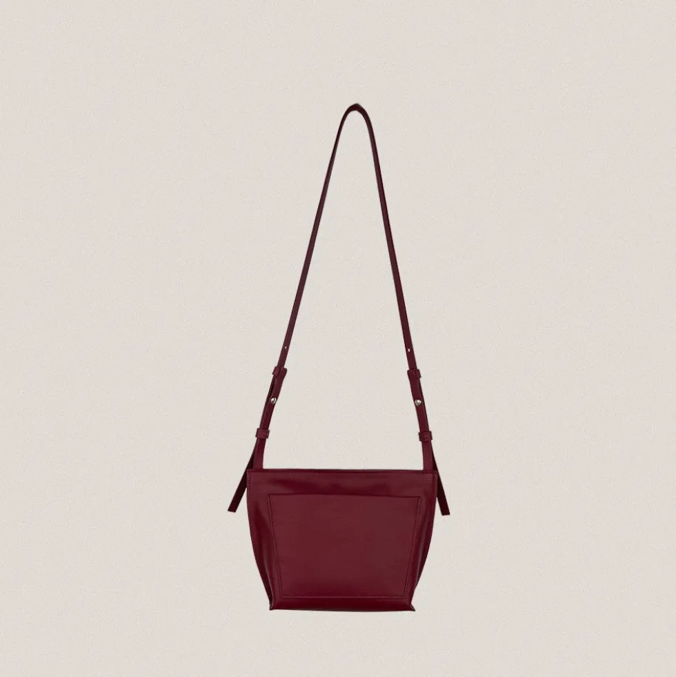 Bolso Trapecio S Grandínico Rojo