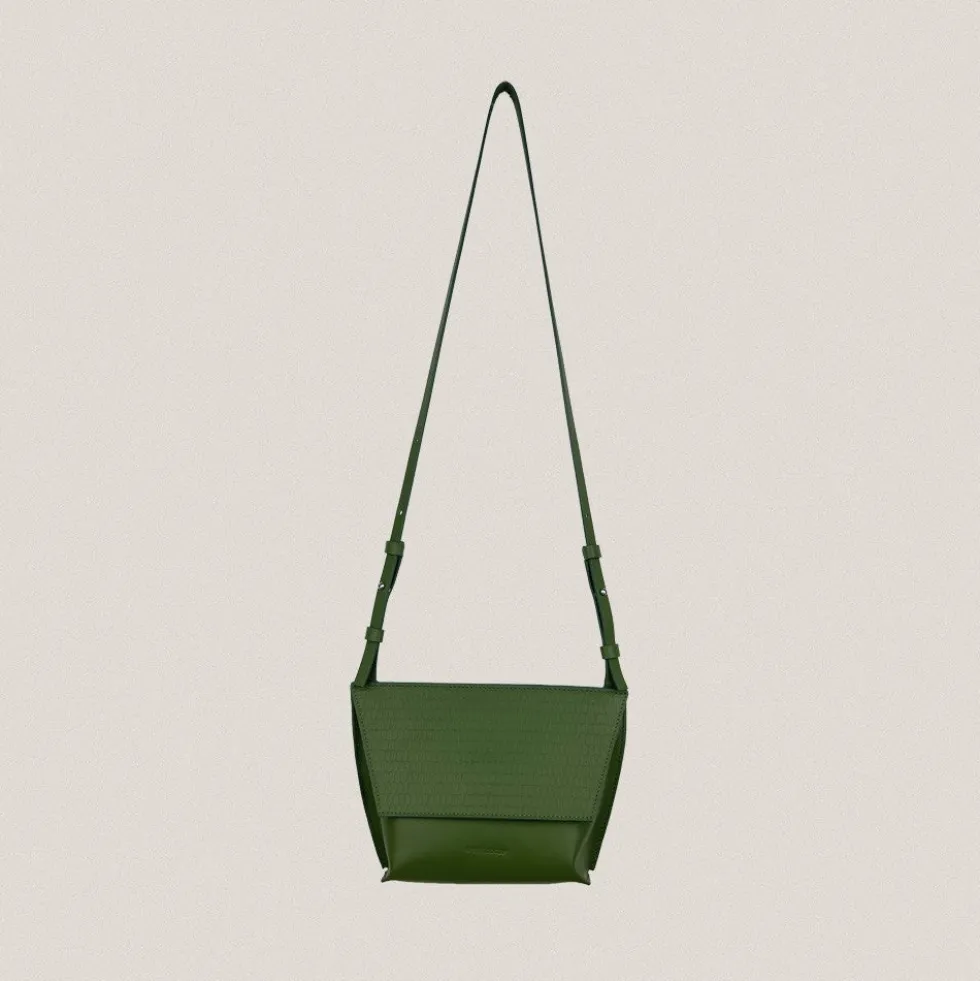 Bolso Trapecio S Grandínico Verde