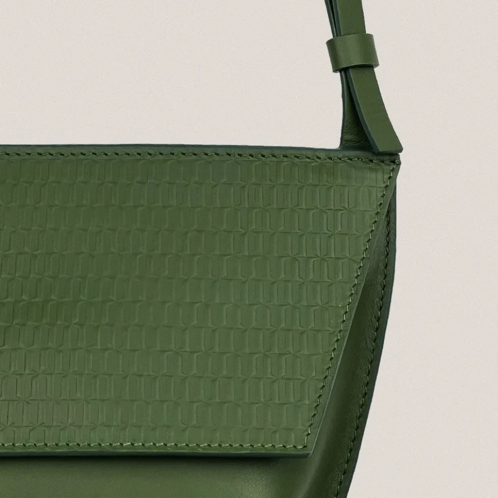 Bolso Trapecio S Grandínico Verde