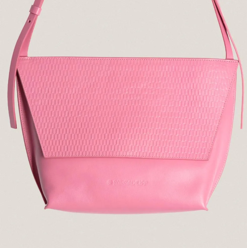 Bolso Trapezio M Granadínico Rosa