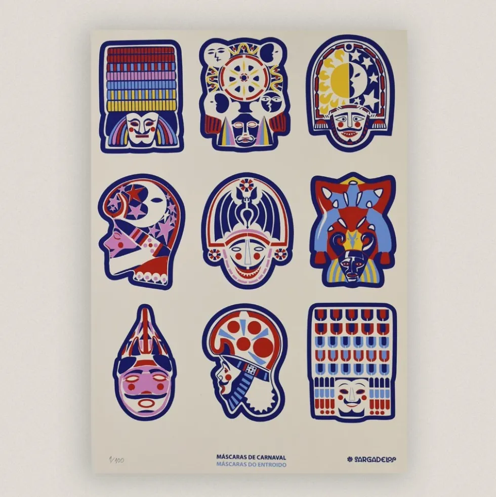 Cartel Máscaras de Carnaval