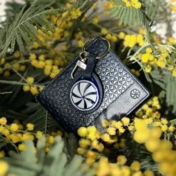 Cartera Geo Azul con Monedero