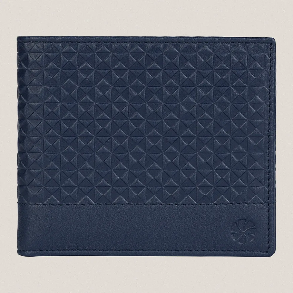 Cartera Geo Azul con Monedero