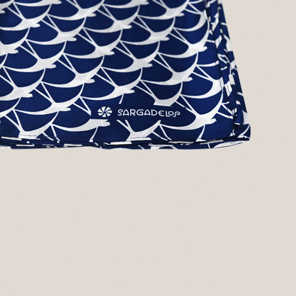 Fular Golondrinas Azul