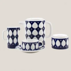 Juego Desayuno 2 servicios F73 Azul
