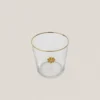Pack 6 Vasos Filo Oro Trisquel Brillo