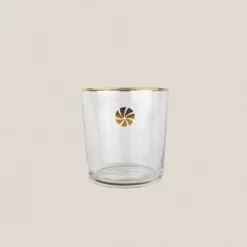Pack 6 Vasos Filo Oro Trisquel Brillo