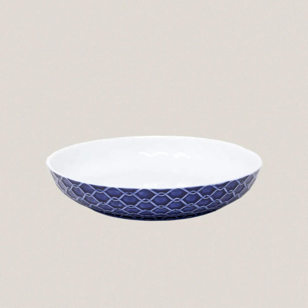 Plato Bol Pq. Rede Azul Cobalto