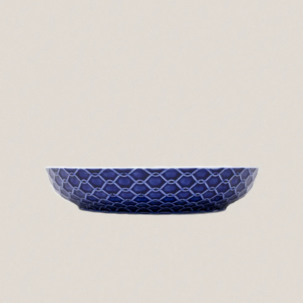 Plato Bol Pq. Rede Azul Cobalto