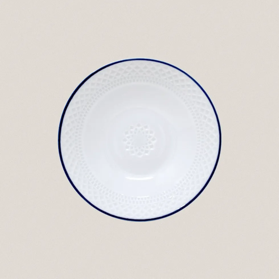 Plato Hondo Portomarínico Filo Azul