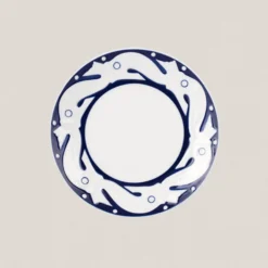 Plato Postre Peixes Azul