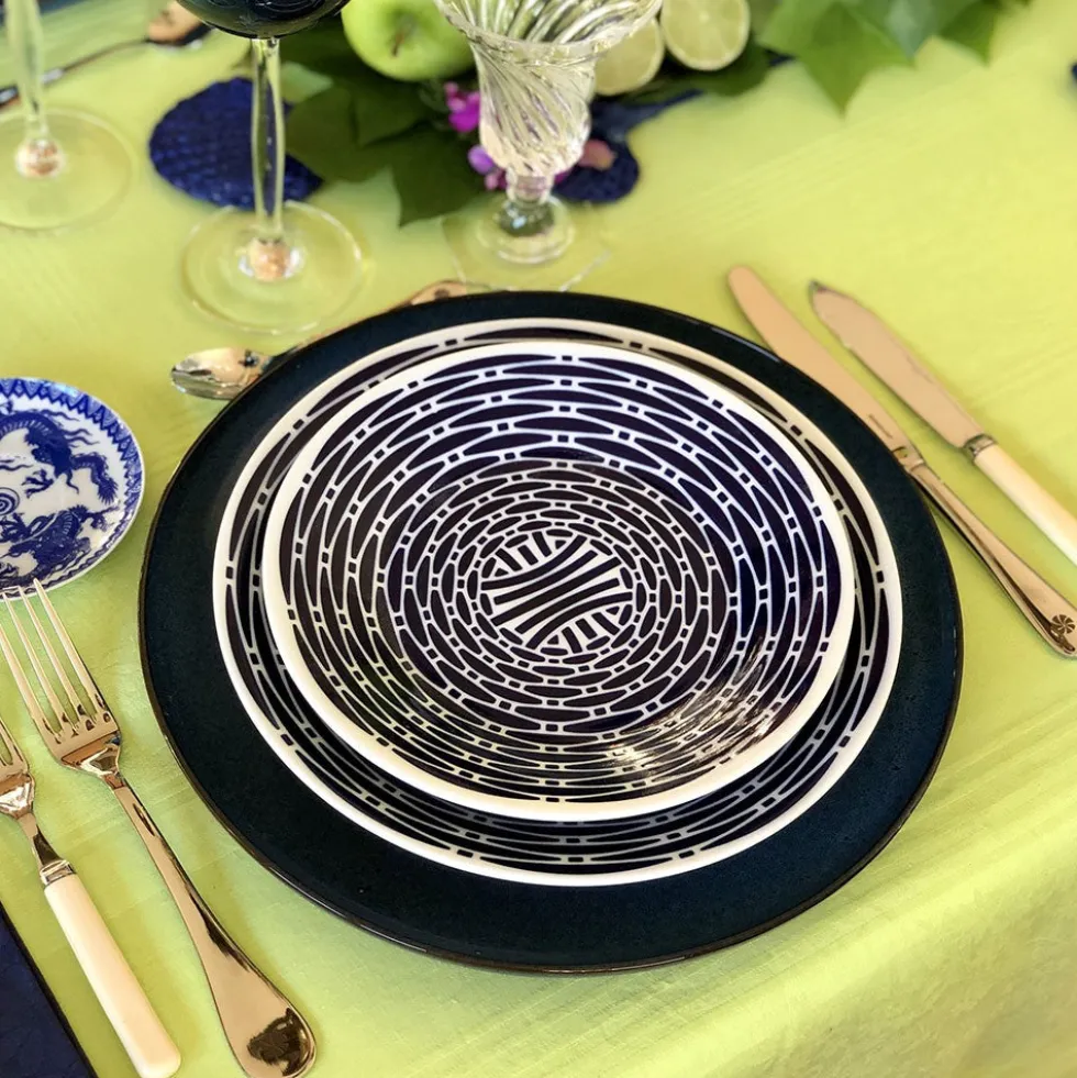 Plato Postre Vimbio Azul