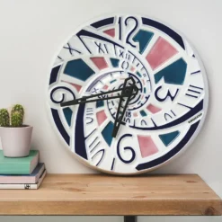 Reloj Triple Helicoidal Azul Cobalto, Verde e Lila