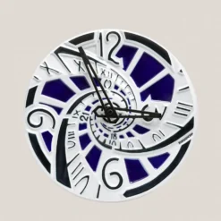 Reloj Triple Helicoidal Negro y Cobalto