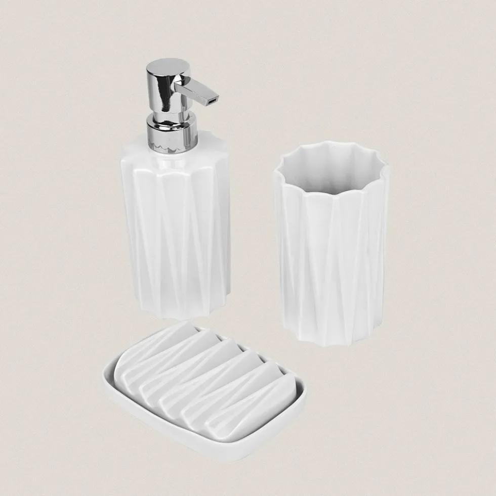 Set de Baño Fol Blanco