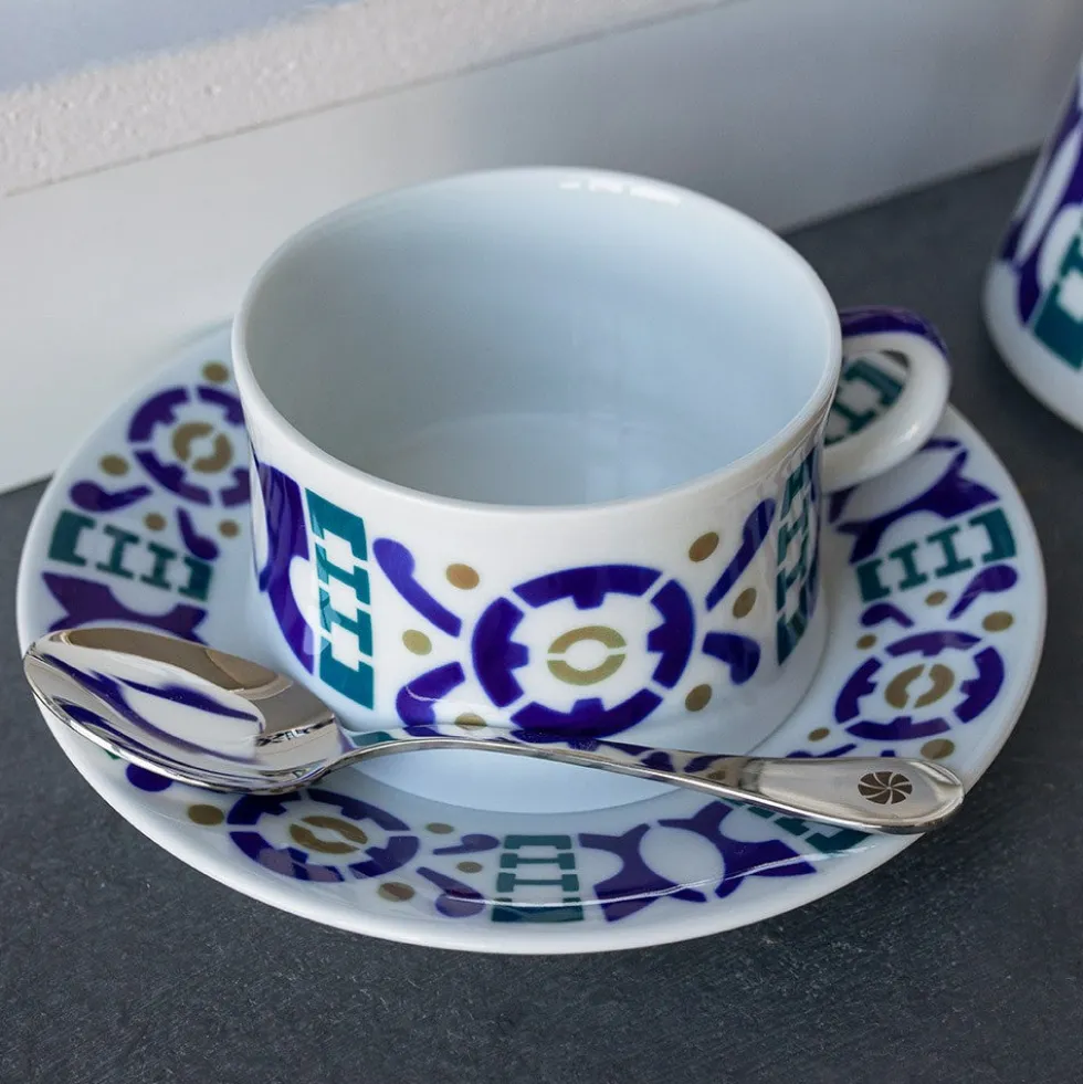 Taza Desayuno con plato Burela