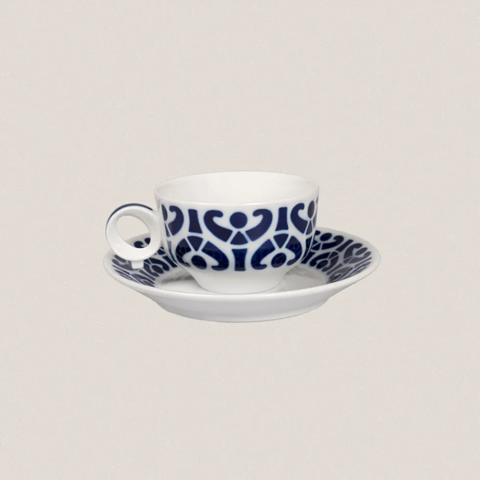 Taza Desayuno con plato Contra