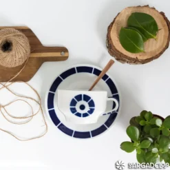 Taza Desayuno con plato Coroa