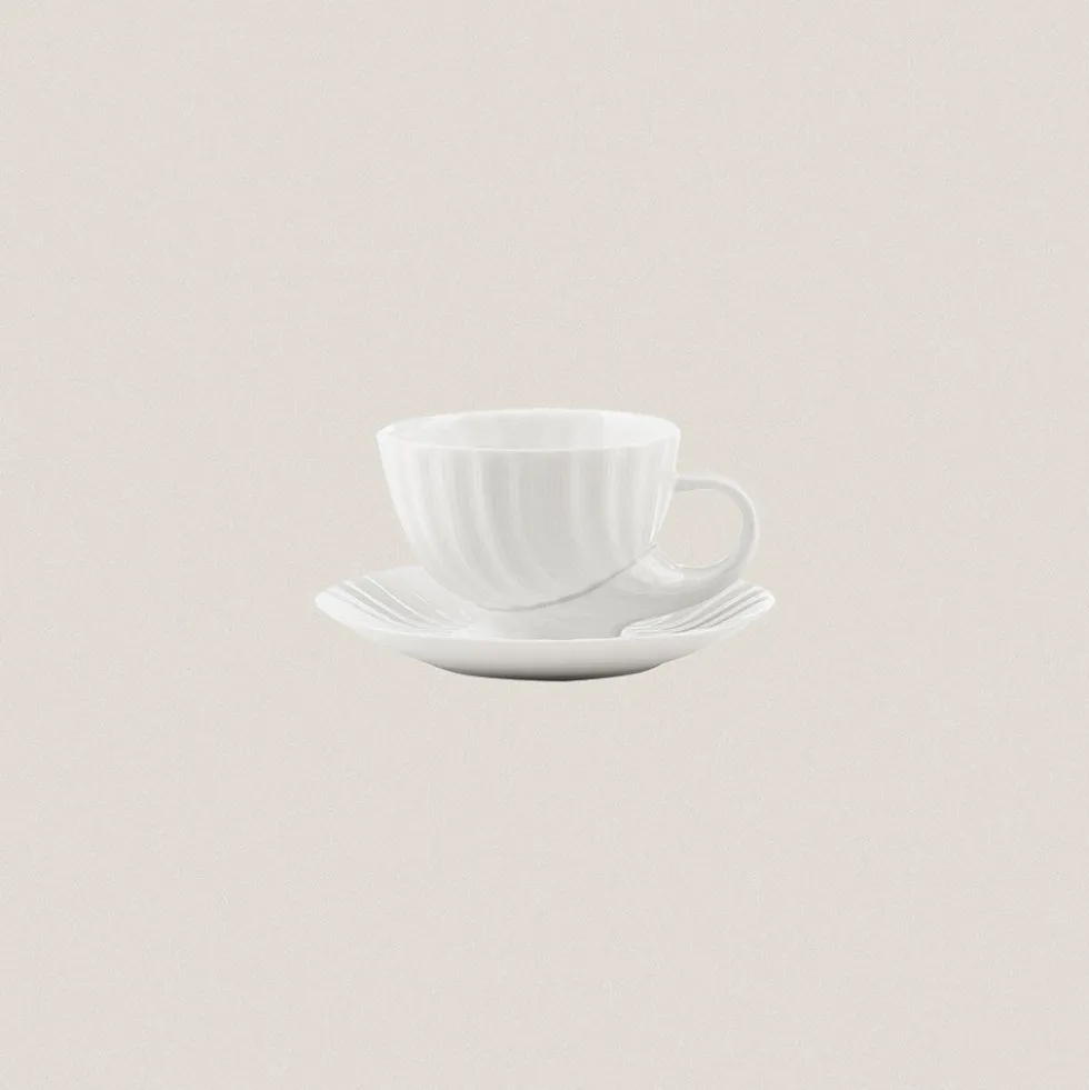Taza Desayuno con plato Cuncha