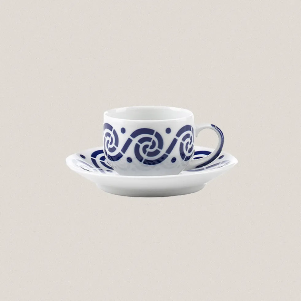 Taza Desayuno con plato Espiroide