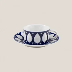 Taza Desayuno con plato F73 Azul