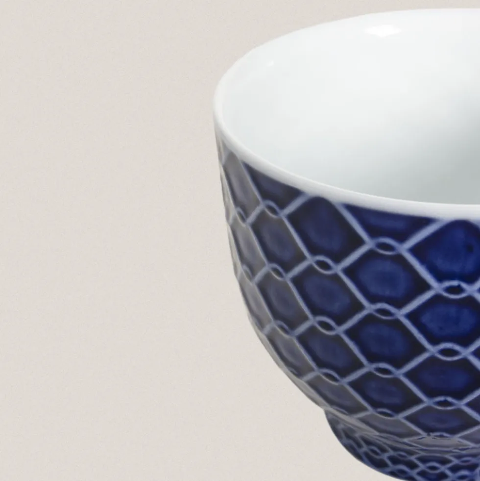 Vaso Rede Azul Cobalto