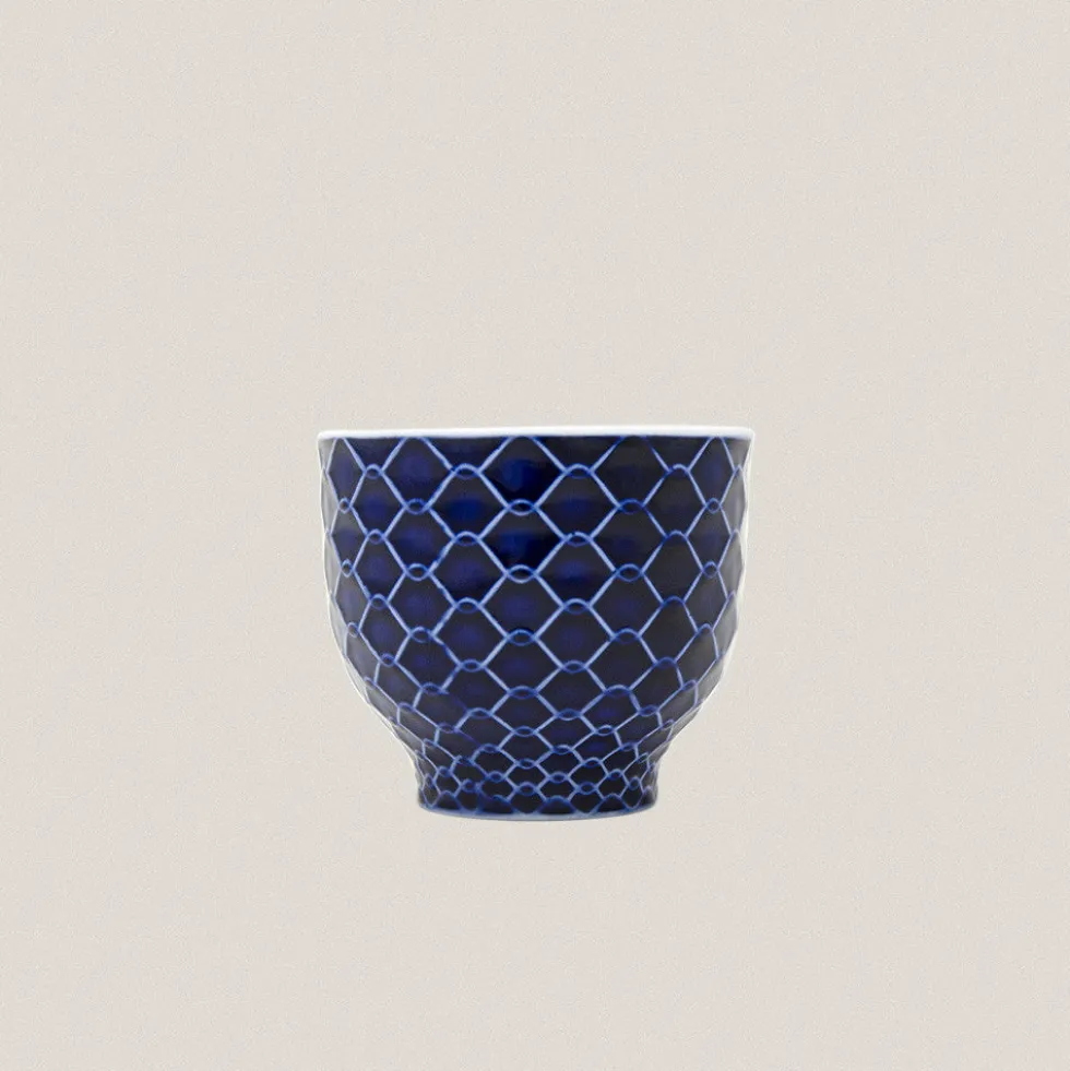 Vaso Rede Azul Cobalto